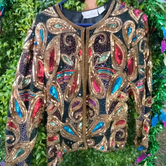 Sequin vintage bling jacket - Picture 2 of 9
